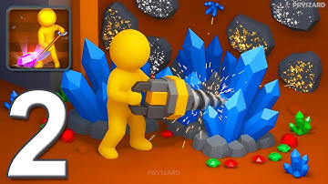 Digging Universe - Gameplay Walkthrough Part 2 - Mining And Crafting Adventure (iOS, Android)