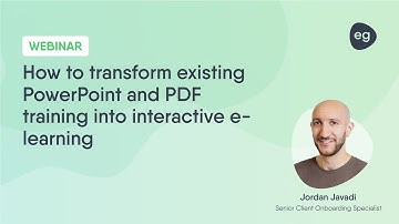 How to convert PowerPoint and PDFs into interactive e-learning | FREE WEBINAR