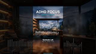 ADHD Relief Focus Music 🌲 Forest Cabin Ambient for Hyperfocus #shorts