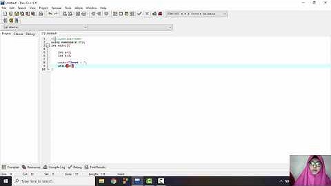 PROGRAM MENAMPILKAN DERET BILANGAN GENAP DENGAN WHILE C++