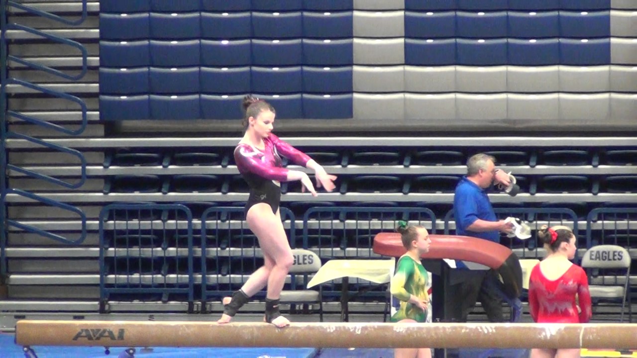 State Champion Gymnastics Level 7 Balance Beam Virginia State 
