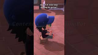 Does K.K. ever stop playing his guitar? #animalcrossing #nintendo