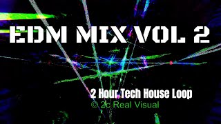 2 Hour Tech House Loop | EDM Mix Vol 2 | Intense 4K Ultra HD Visuals