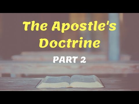 The Apostle's Doctrine - Part 2 (English-Hindi) || Godwin Sequeira The Apostle's Doctrine - Part 2 (English-Hindi) || Godwin Sequeira