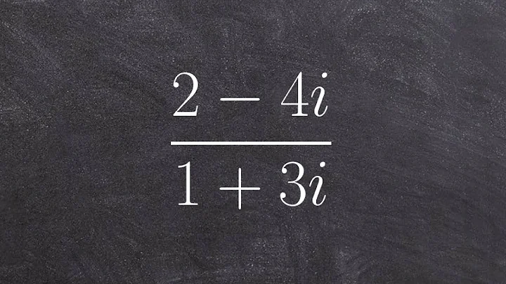Algebra 2 - Simplifying complex numbers rational expression (2-4i) / (1+3i)
