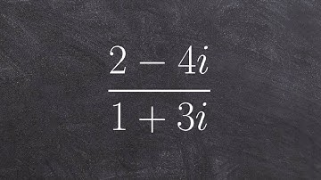 Algebra 2 - Simplifying complex numbers rational expression (2-4i) / (1+3i)