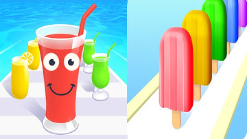 juice run VS popsicle Stack🍡 All Levels gameplay android game