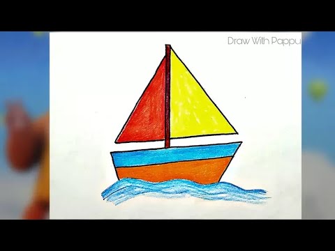 Paper Boat Drawing With Colour Buy Sale | leakutopia.com