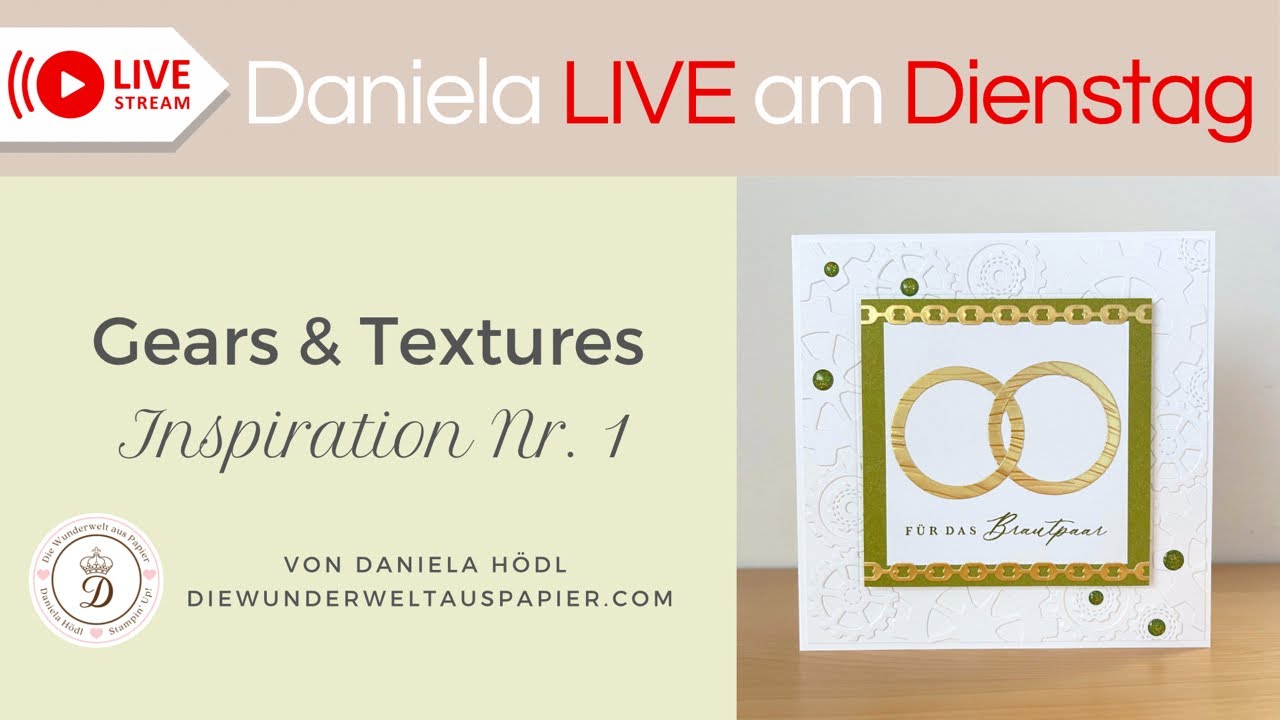 1. Projekt mit meinem neuen Produktpaket des Monats „Gears & Textures“ + ein paar wichtige Infos 🥰