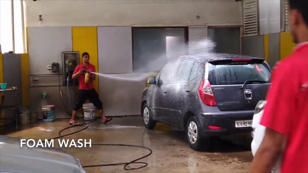 Car Wash Got our car a SPA Treatment Foam Wash Hyundai i10 YouTube