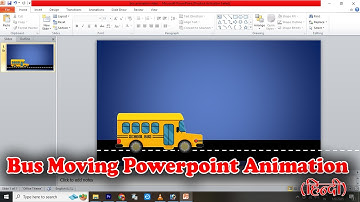 Bus moving animation video powerpoint | Car moving powerpoint animation video | Powerpoint Animation