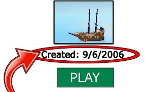 THE OLDEST ROBLOX GAME EVER CREATED...