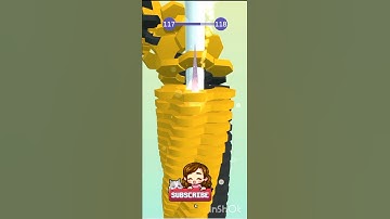 Drop Stack Ball Level 117 #dropstackball #shorts