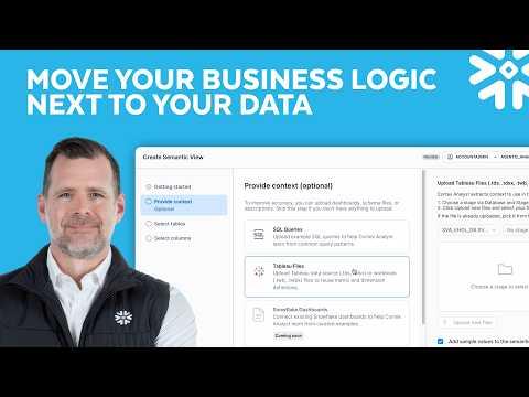 Unlock Your BI Business Logic in 6 Minutes — Snowflake Semantic Views Demo