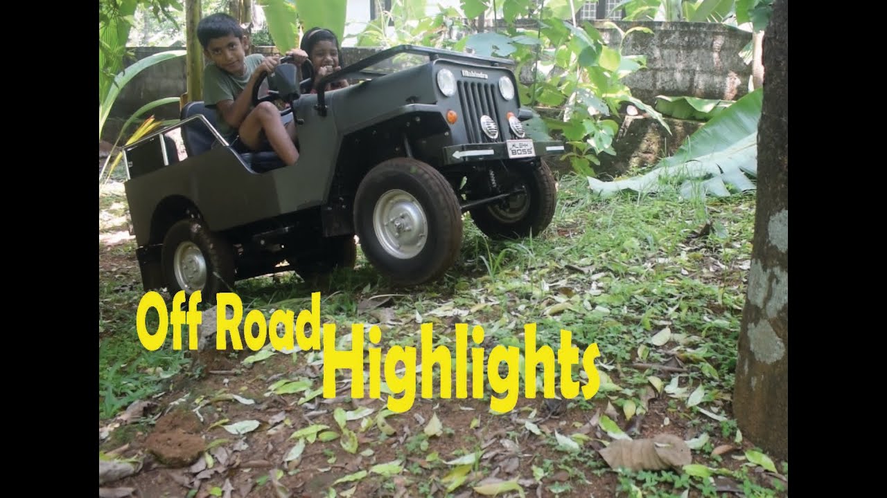 Mini Electric Jeep OFF Road Trial Highlights... YouTube