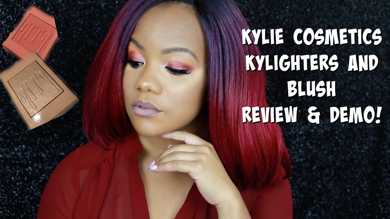 New! Kylie Cosmetics Kylighter + Blush Review and Demo