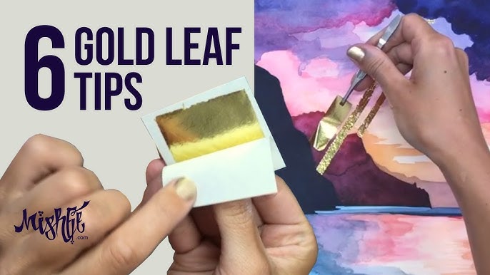 This liquid leaf is one of my favorite art supplies #liquidleaf