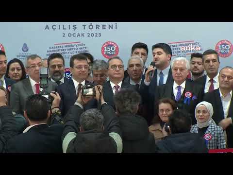 İBB Kabataş-Mecidiyeköy-Mahmutbey Metro Hattı Mecidiyeköy-Yıldız  Kesiminin Açılış Töreni