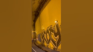 Seattle Aurora 99 Graffiti tunnel