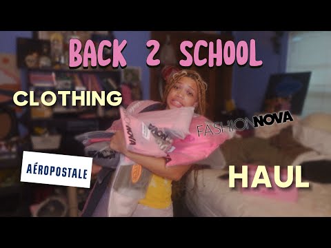 BACK TO SCHOOL CLOTHING HAUL *mini* | fashion nova, aeropostale, sponsored by Tracy🤍
