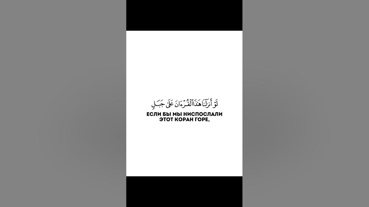 Сура «Хашр» #коран #quran #напоминание #куран - YouTube