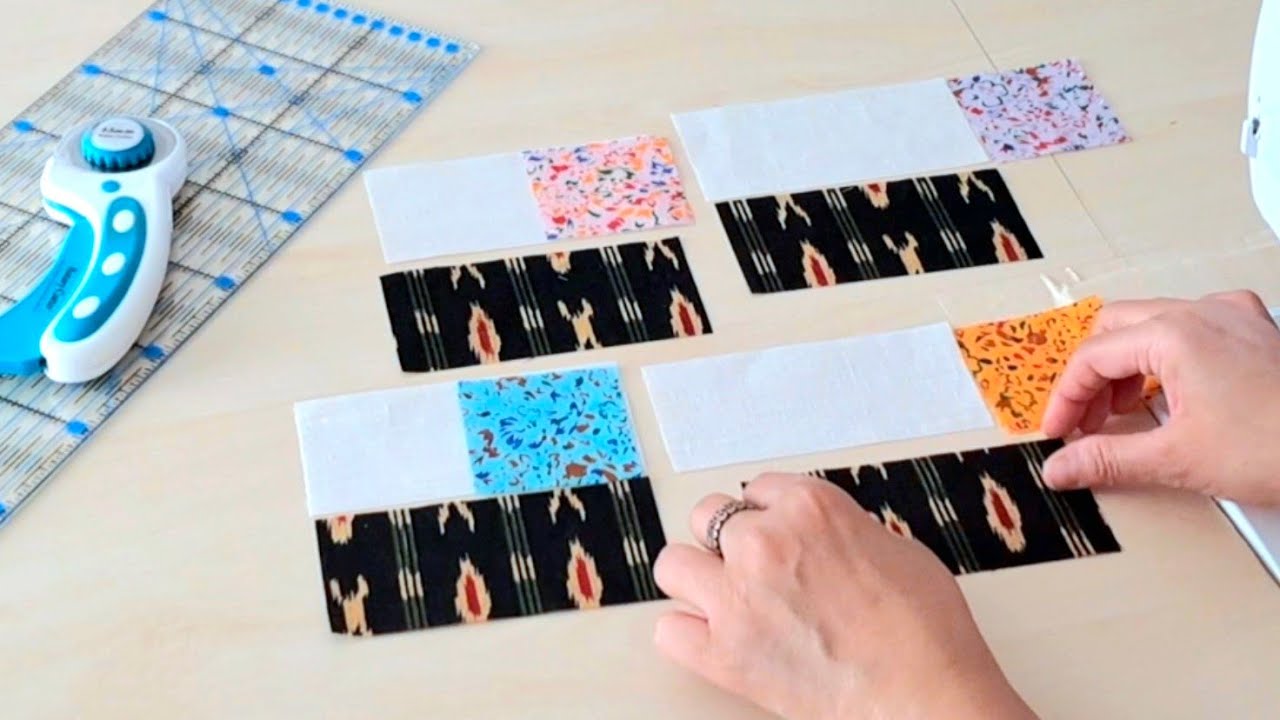 I Made a Quilt That Looks Amazing JUST with Strips and Square. Creative sewing.