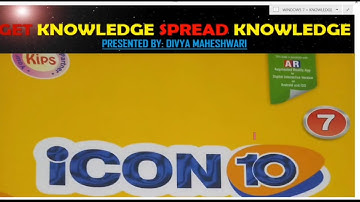 COMPUTER ICON 10 PART-2 CLASS-7 CH-2 WINDOWS 7