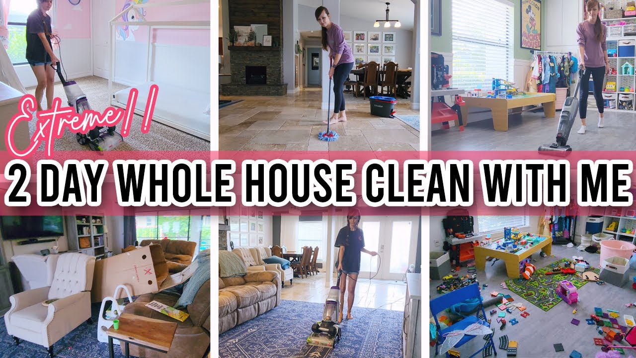 *NEW* EXTREME  2 Day Whole House Clean With Me! | Cleaning Motivation | Shelby Marybeth