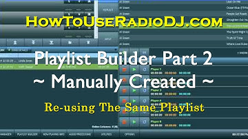RadioDJ Playlist Builder Part 2 (Re-using The Same Playlist)