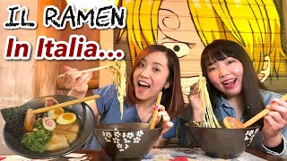 Two Japanese try Ramen in Italy!
