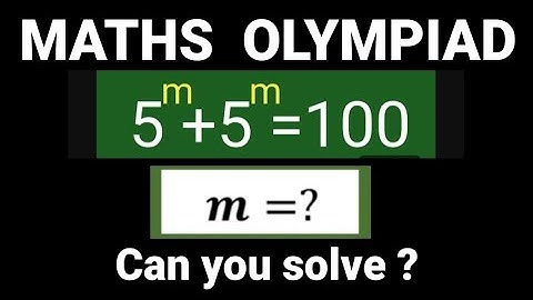 nice exponential problem ll maths olympiad questions #a24maths