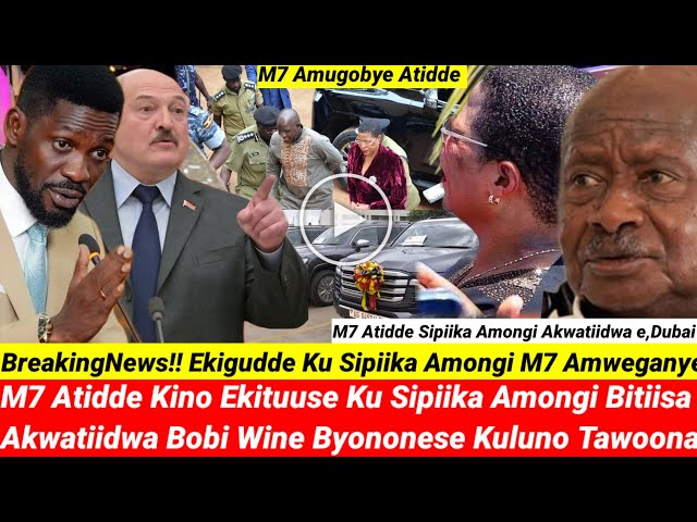 BreakingNews!! Ekigudde Ku Sipiika Amongi Bitiisa M7 Atidde Amweganye Bobi Wine Byononese Tawoona class=