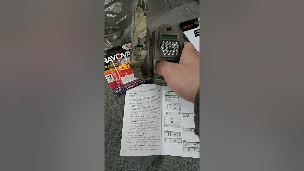 Tasco 10 MP trail camera set up YouTube