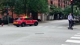 CFD BATTALION 1 RESPONDING ON STATE STREET ON RIVER NORTH IN CHICAGO