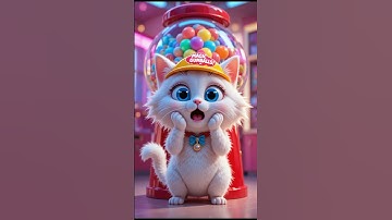 Magic Gumball Surprise #cutecat #shorts