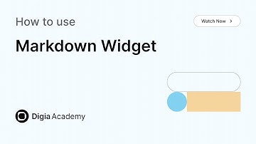 How to use Markdown widget in Digia Dashboard | Step-by-Step Tutorial | Digia Academy