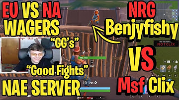 MSF Clix Challenges NRG Benjyfishy To 1v1BuildFights Wager On Stream - Both POV