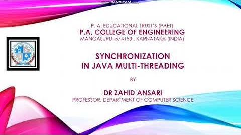 Java Multi-threading Part-7 (Thread Synchronization)