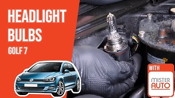 How to replace the headlight bulbs Golf mk7 💡