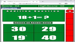 Simple Math Addition Game - Construct 2