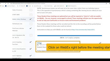Get to WebEx from D2L