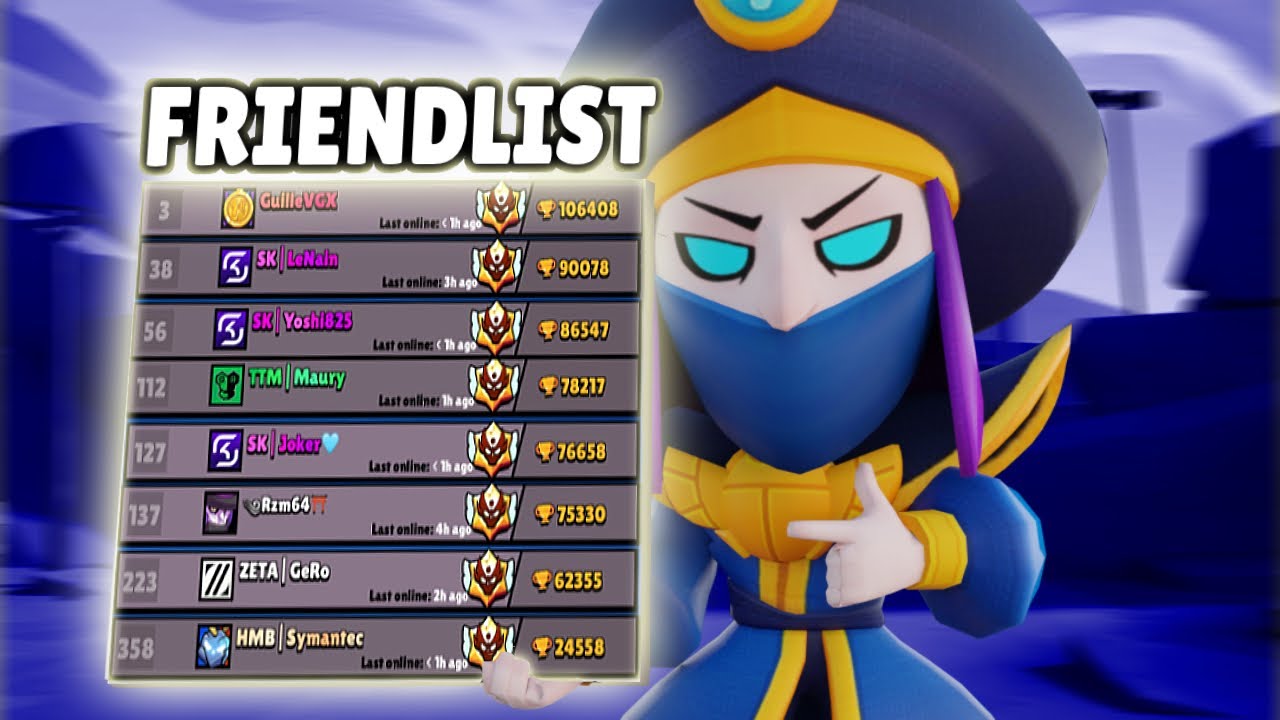 MIJN VRIENDENLIJST IN BRAWL STARS...