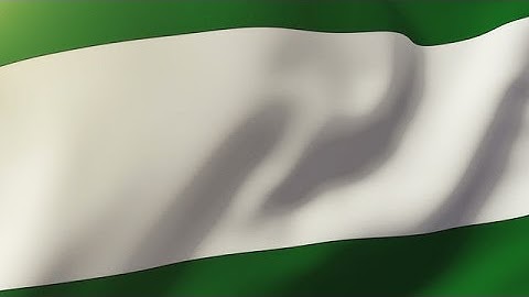Andalucia Flag Waving In The Wind. Looping Sun Rises Style. Animation Loop Stock Animation
