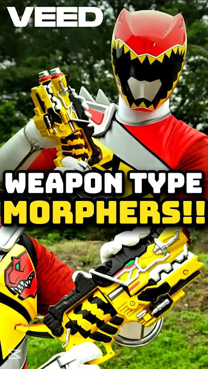Best weapon type Morphers (re-upload) #powerrangers #redranger #powerrangersdinocharge #shorts #mmpr