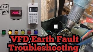VFD Earth Fault Troubleshooting कैसे करें  How to troubleshoot VFD Earth Fault 