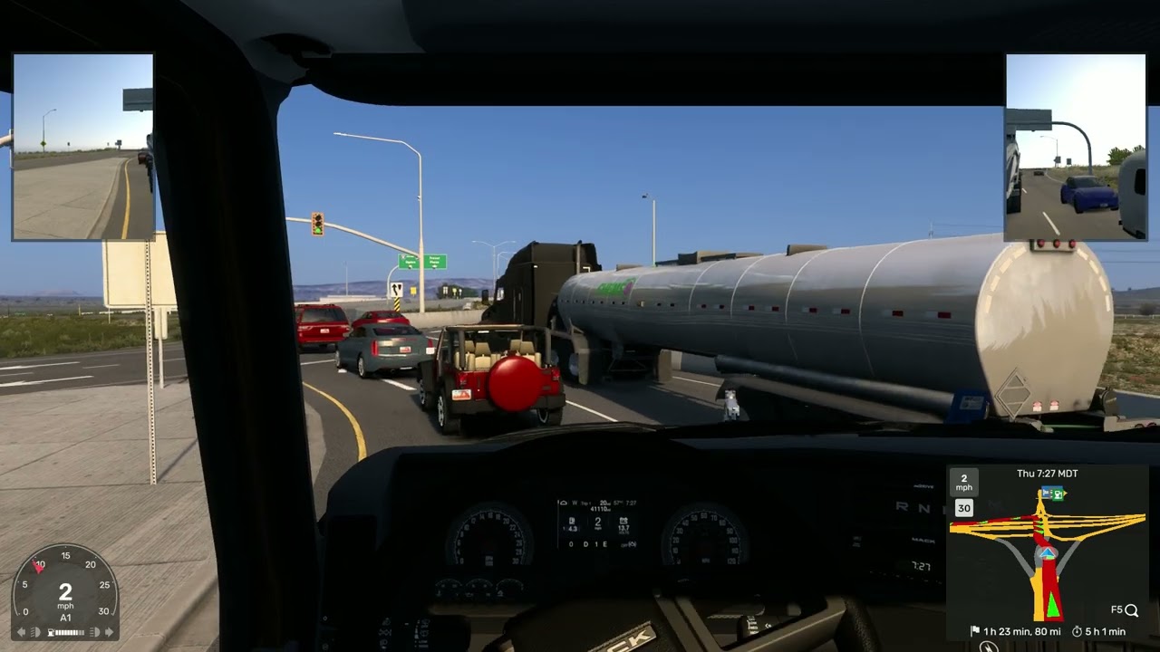 American Truck Simulator #61 Logan-Salt Lake City Stones (No music, chill driving)