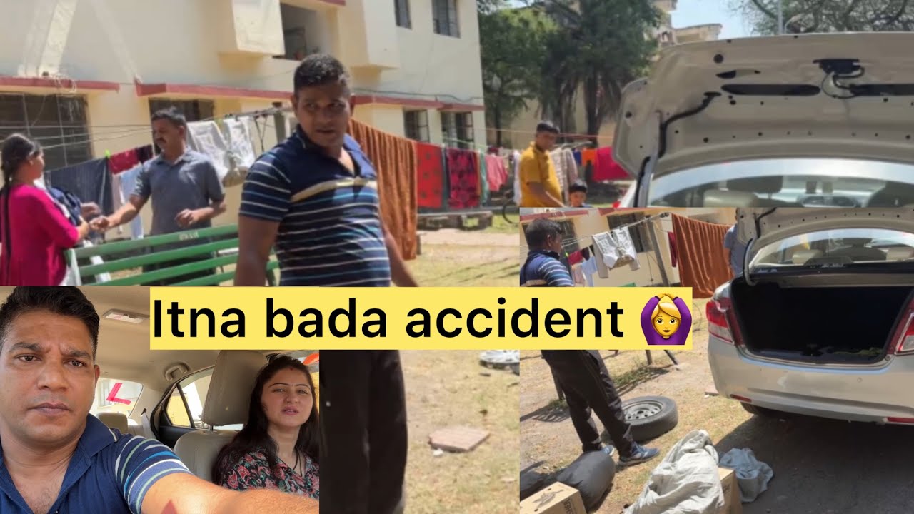 Aaj ho gaya accident baal baal bache 🙆‍♀️||