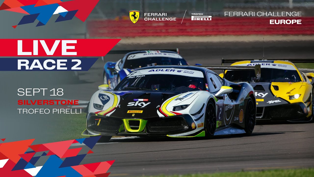 Ferrari Challenge Europe Trofeo Pirelli - Silverstone, Race 2 - YouTube