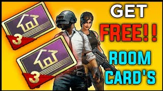 PUBG MOBILE : HOW TO GET FREE CUSTOM ROOM CARDS IN PUBG MOBILE