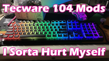 Tecware Phantom 104 w/ Lubed Outemu Reds (Mod Overview/Typing Test)